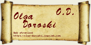 Olga Doroški vizit kartica